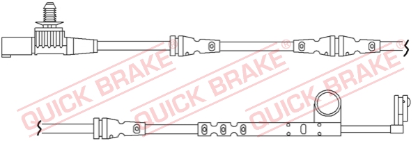 Czujnik zużycia klocka